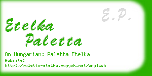 etelka paletta business card